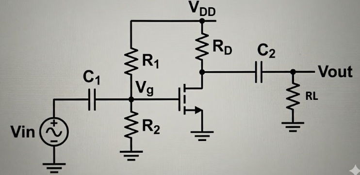 CS Amplifier with 2-Resistor Bias Network